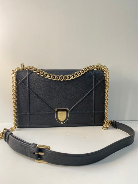 Christian Dior Black Diorama Small Shoulder Bag