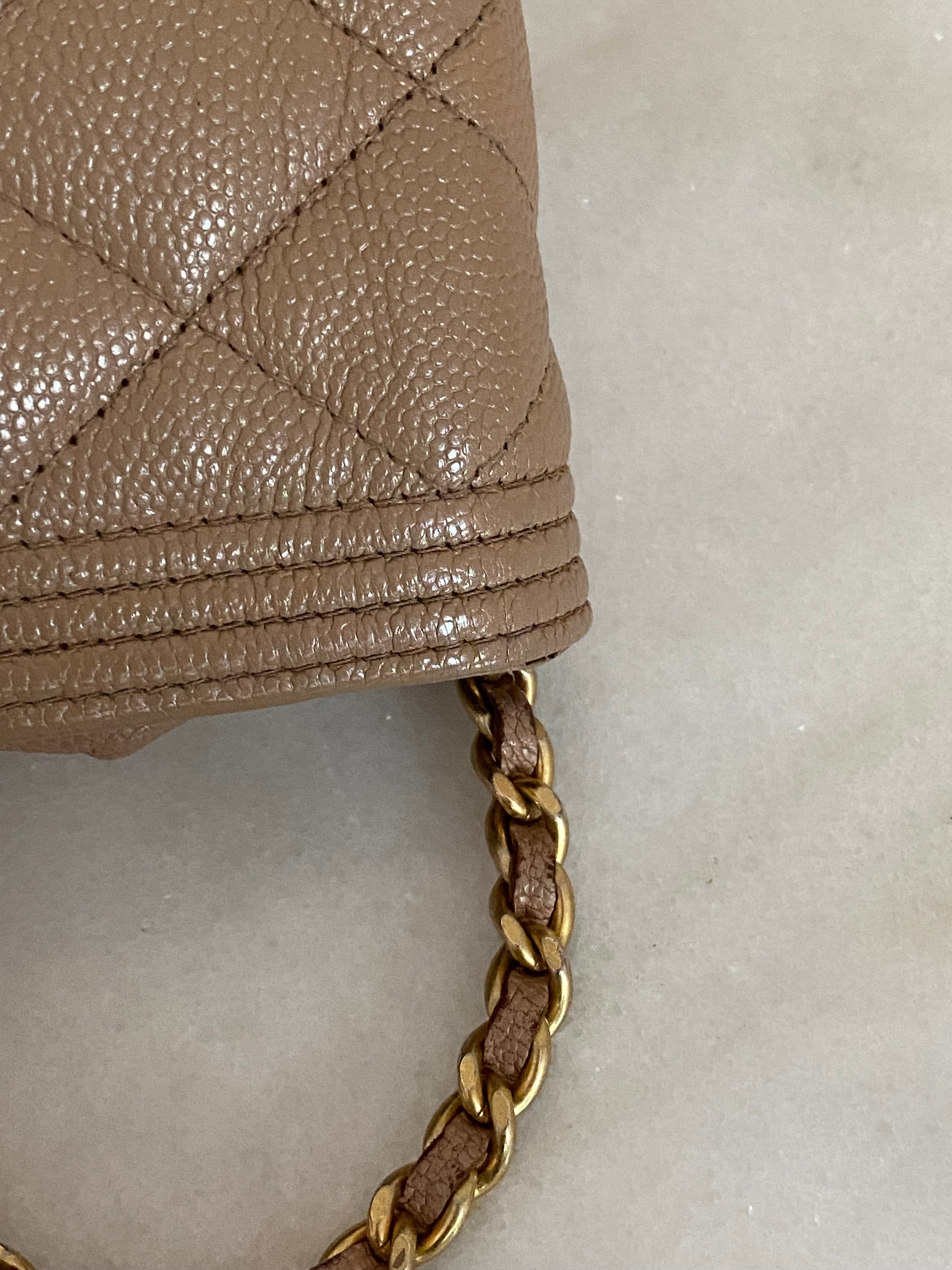 Chanel Beige Boy Wallet on Chain