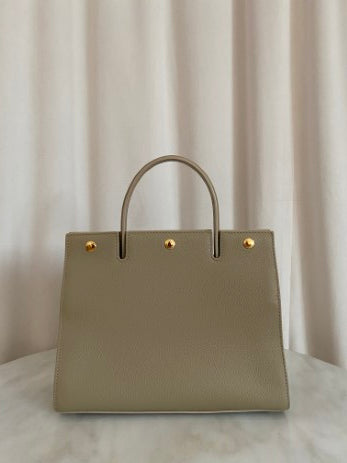 Burberry Beige Small Title Honey Bag