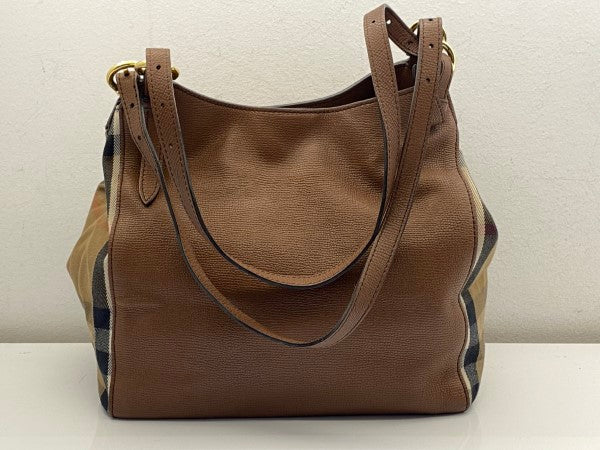 Burberry Brown House Check Canterbury Tote Bag