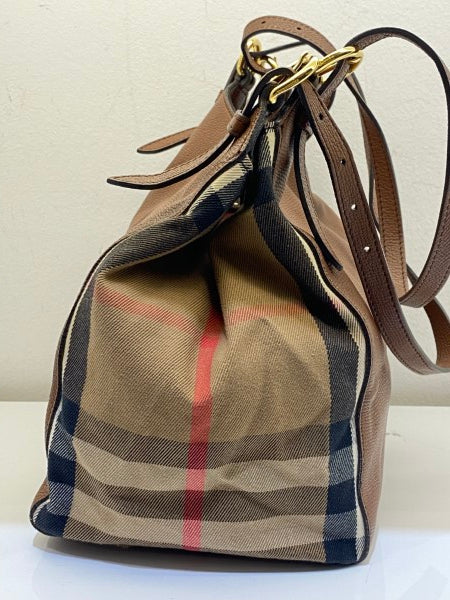 Burberry Brown House Check Canterbury Tote Bag