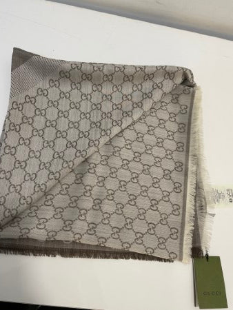 Gucci Light Brown GG Scarf