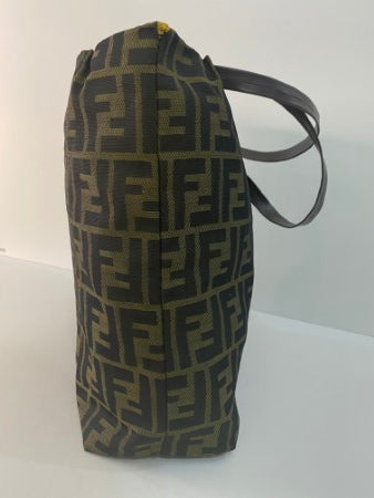 Fendi Olive Zucca FF Shopper Bag