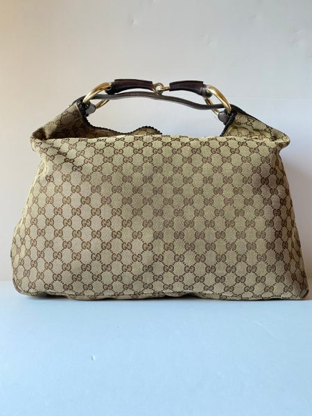 Gucci Ebony GG Hobo Shoulder Bag