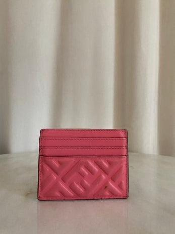 Fendi Pink Card Holder