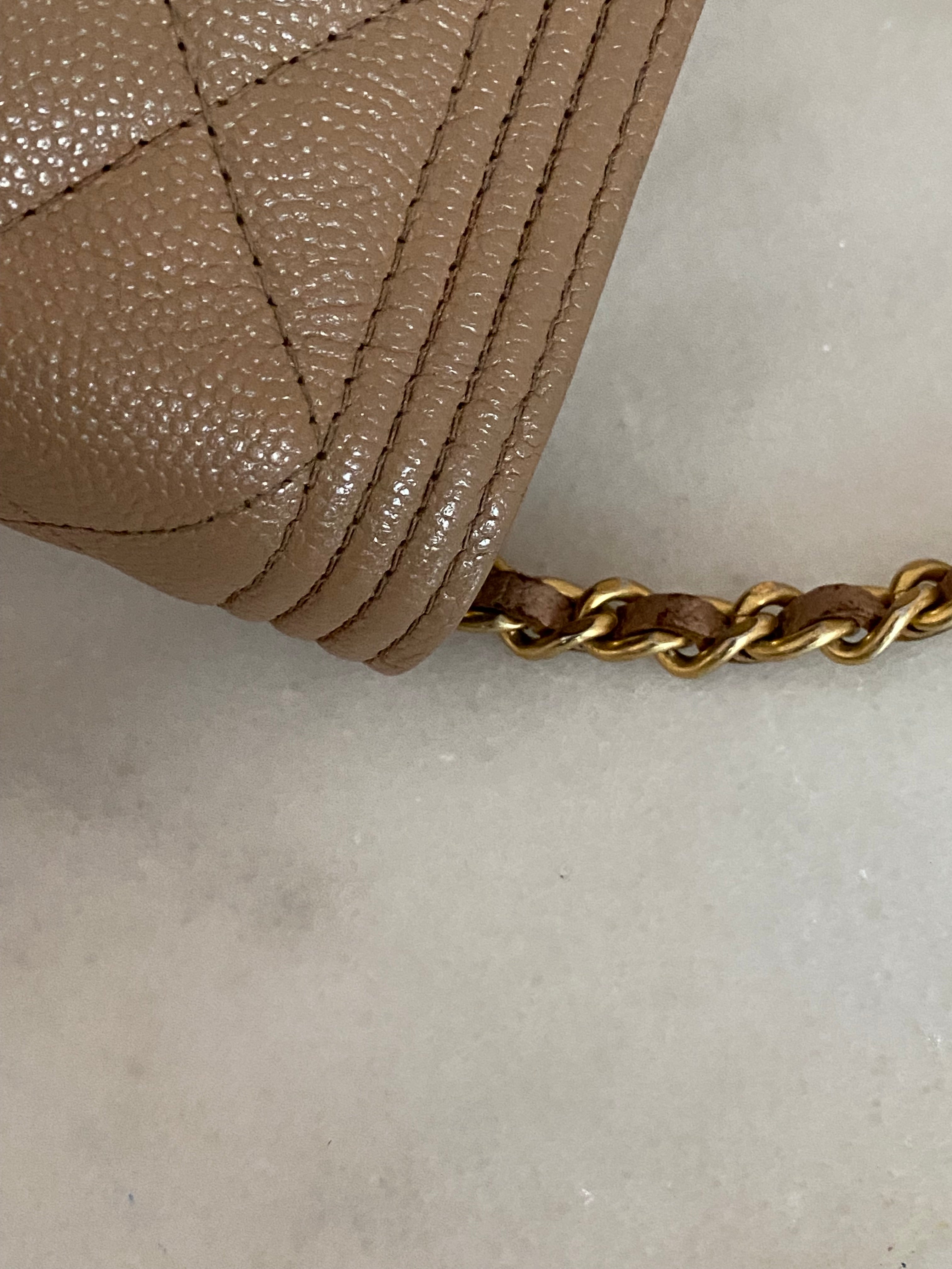 Chanel Beige Boy Wallet on Chain