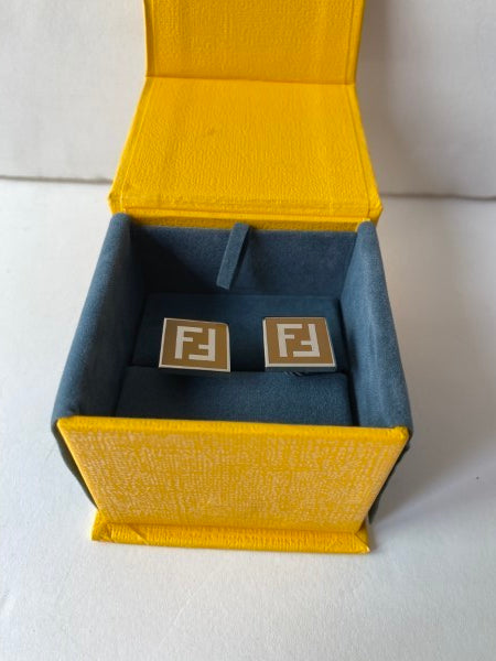 Fendi Bicolor FF Cufflinks