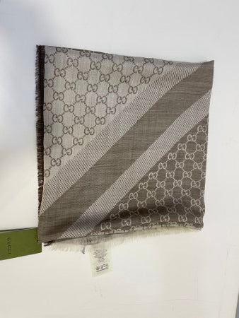 Gucci Light Brown GG Scarf