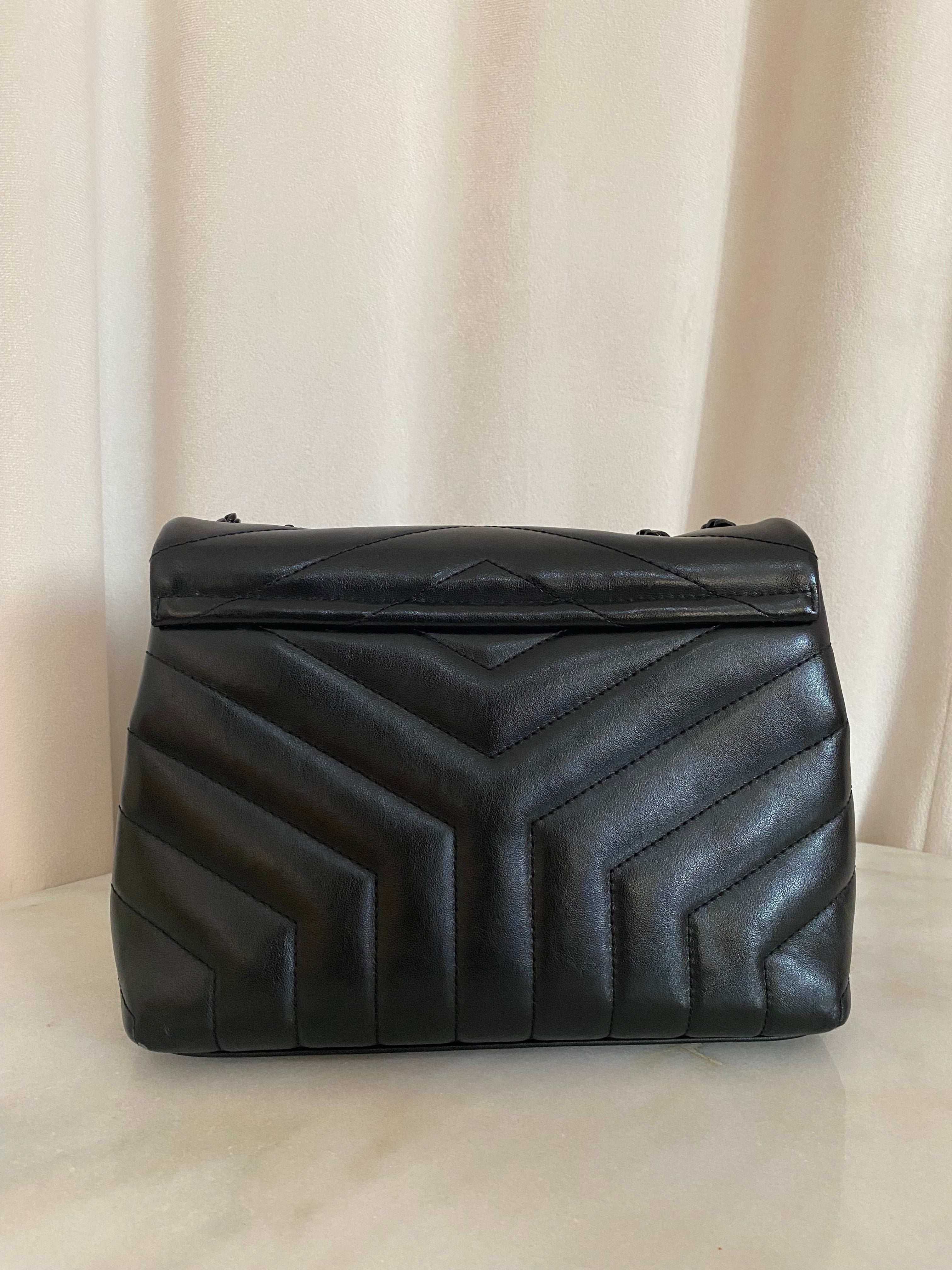 YSL Black Loulou Small Shoulder Bag