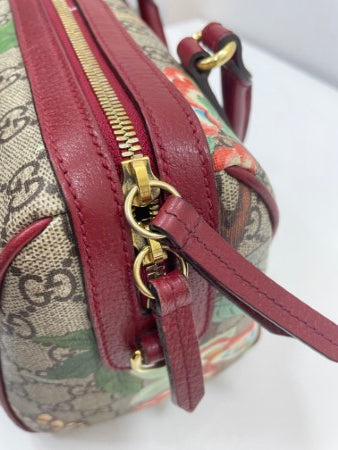 Gucci Bicolor GG Supreme Monogram Tian Boston Bag