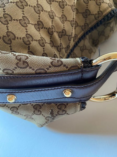 Gucci Ebony GG Hobo Shoulder Bag