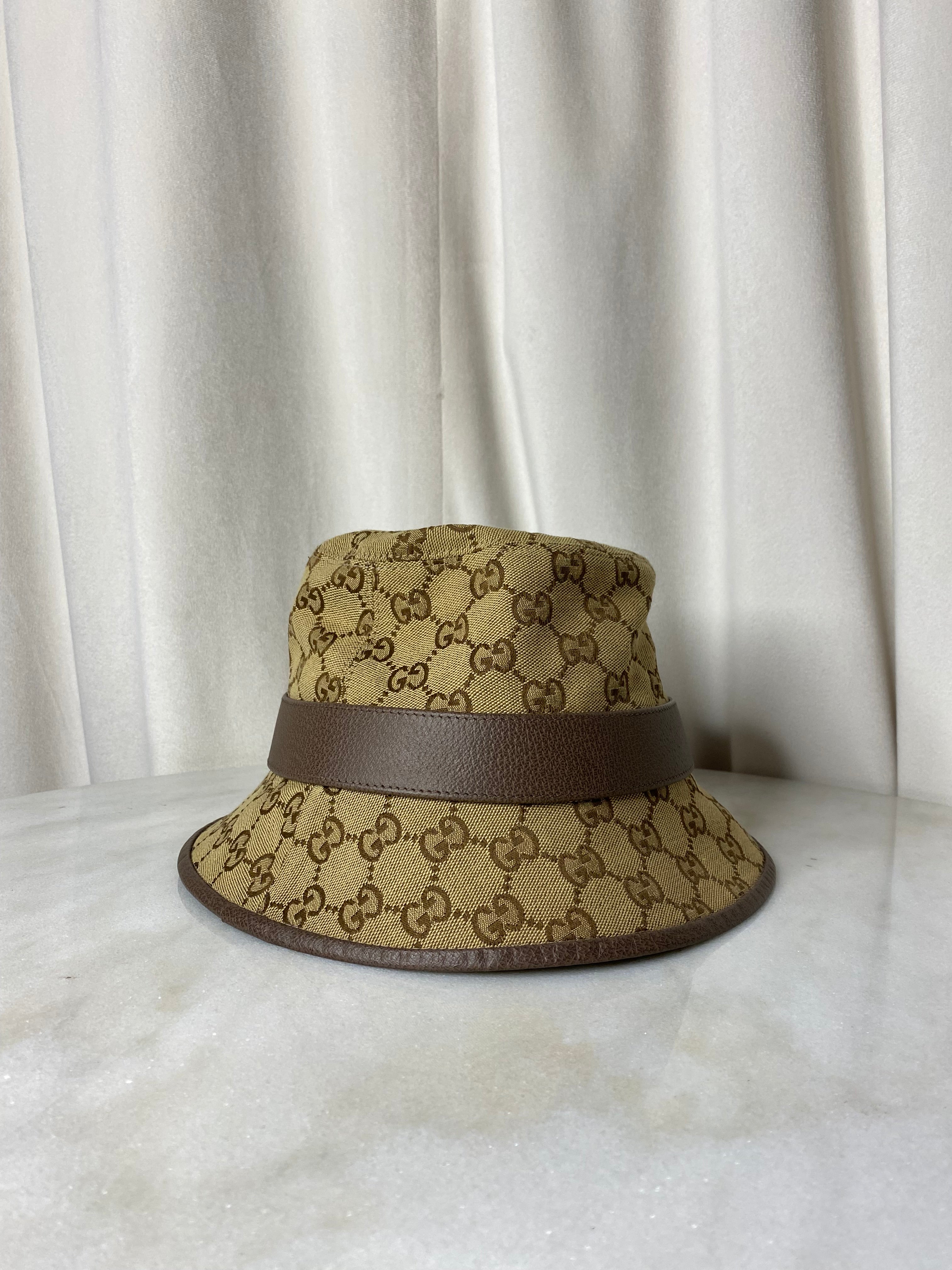 Gucci Brown GG Bucket Medium Hat