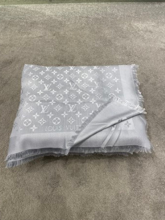 Louis Vuitton Grey Monogram Scarf