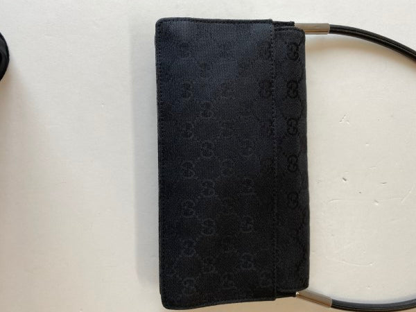 Gucci Black GG Flap Shoulder Bag