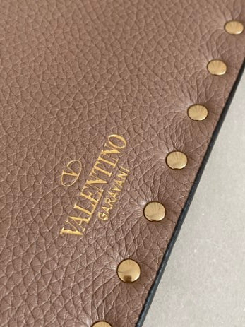 Valentino Nude Envelope Rockstud Pouch