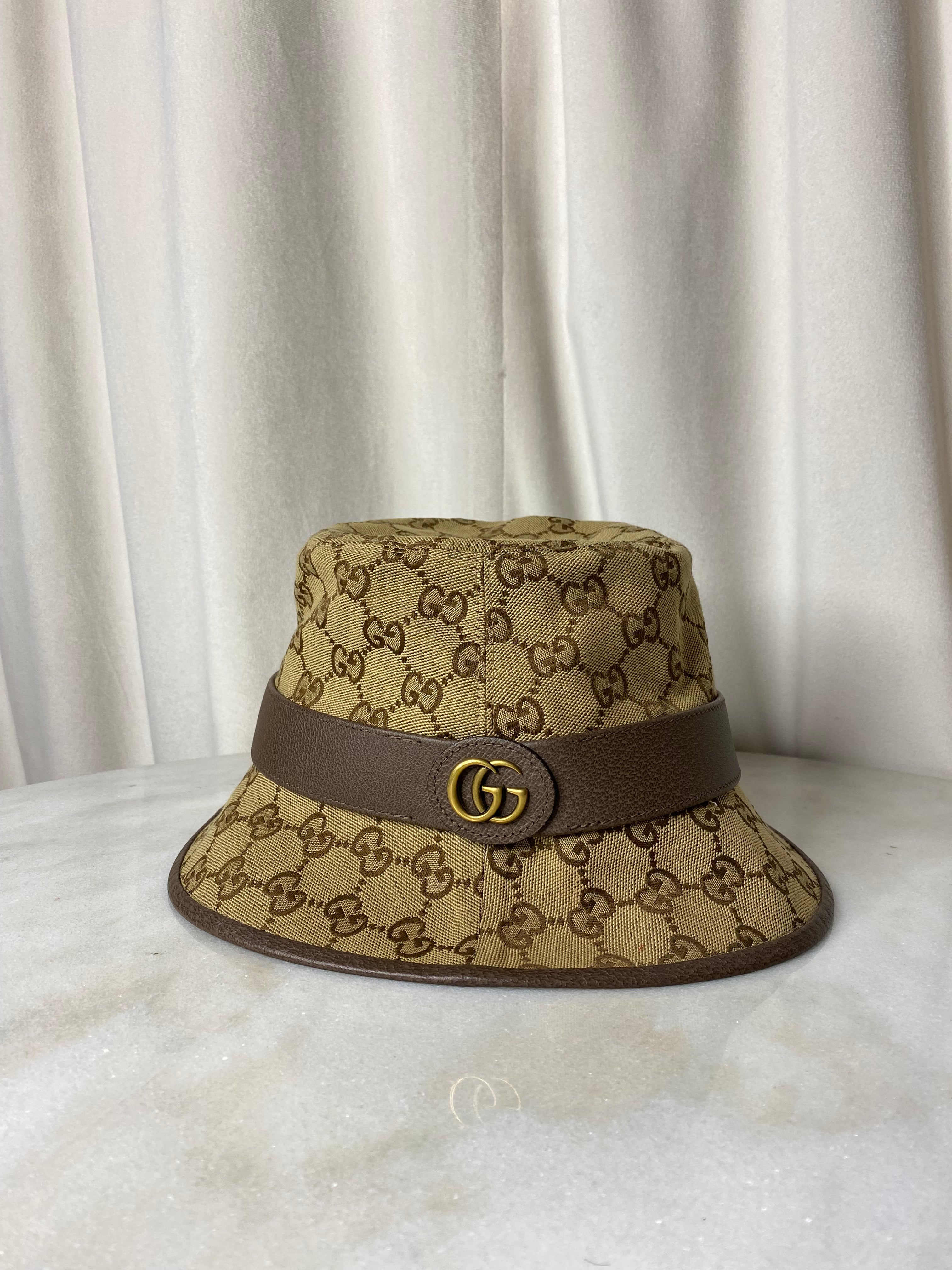 Gucci Brown GG Bucket Medium Hat