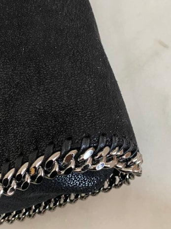 Stella Mccartney Black Falabella Fold Over Bag