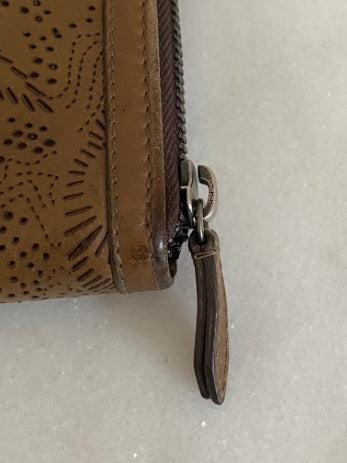 Burberry Brown Zip Long Wallet