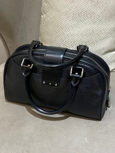 Louis Vuitton Noir Bowling Montaigne GM Bag