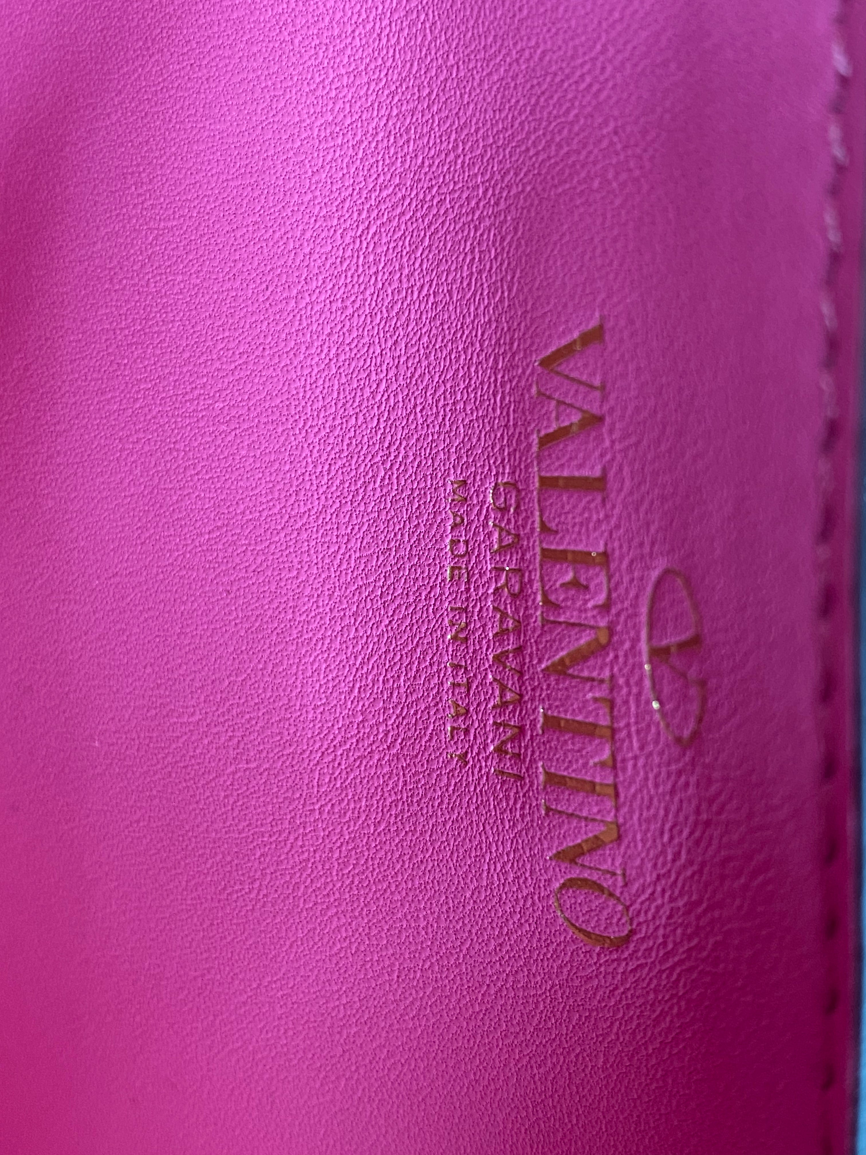 Valentino Fuchsia V Stud Bag