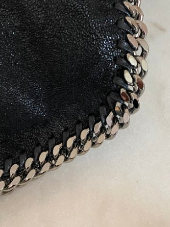 Stella Mccartney Black Falabella Fold Over Bag