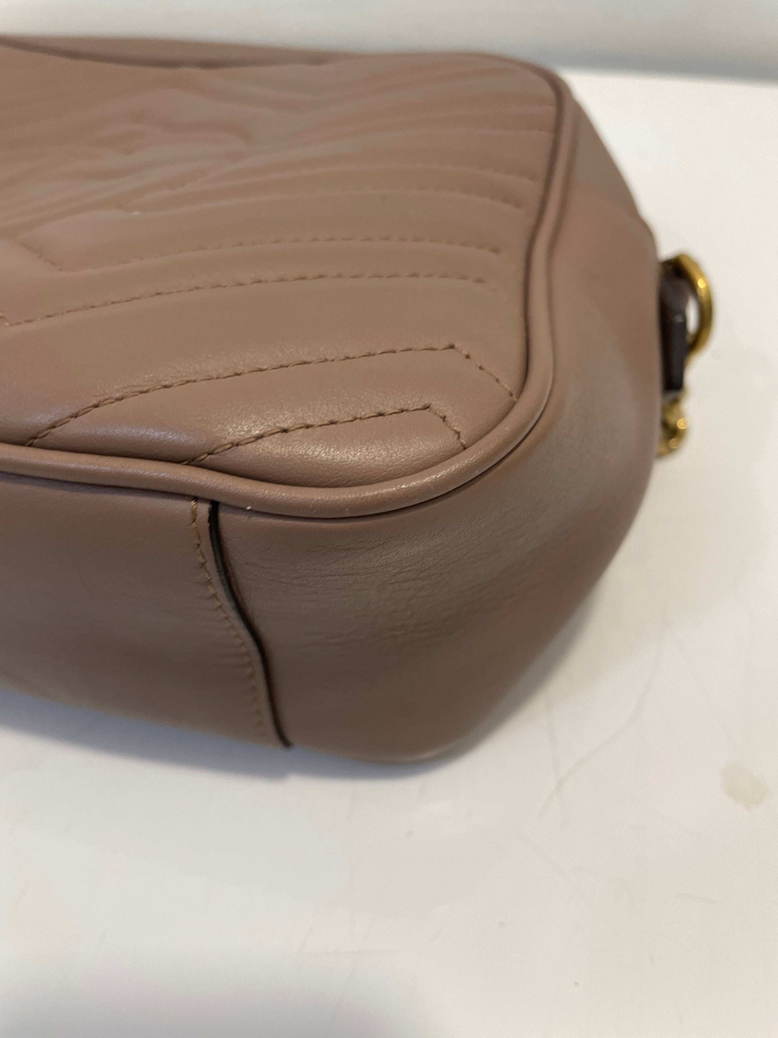 Gucci Beige GG Marmont Matelasse Bag