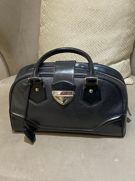 Louis Vuitton Noir Bowling Montaigne GM Bag