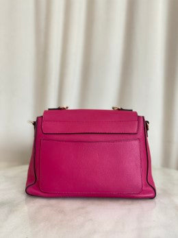 Chloe Pink Small Faye Top Handle Crossbody Bag