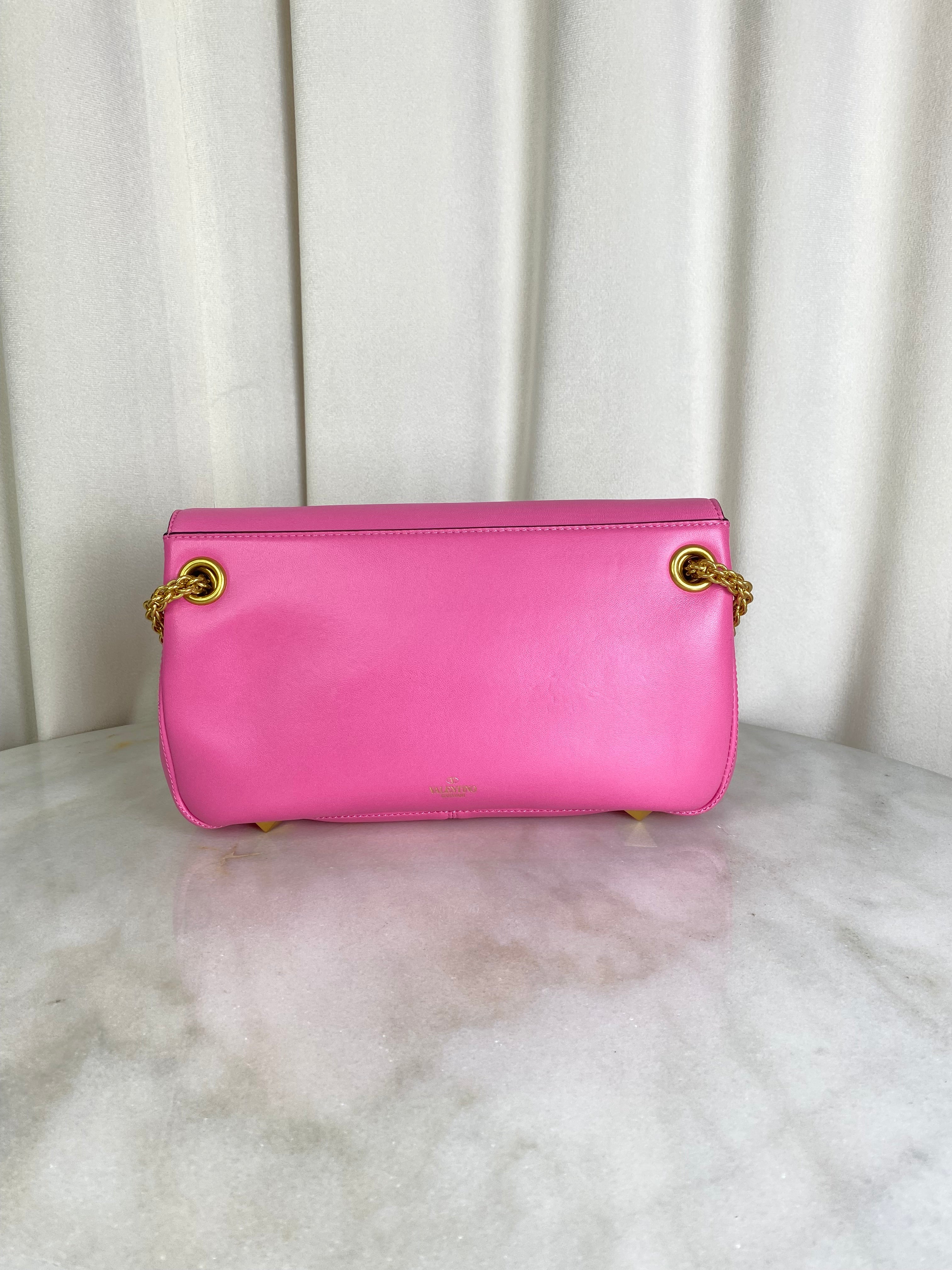 Valentino Fuchsia V Stud Bag