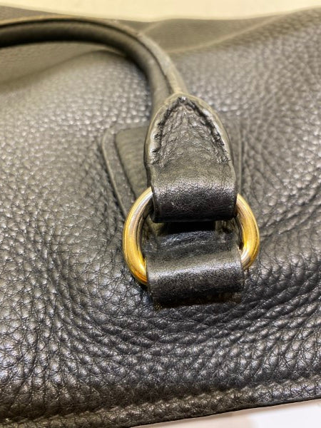 Prada Black Vitello Daino Tote Bag