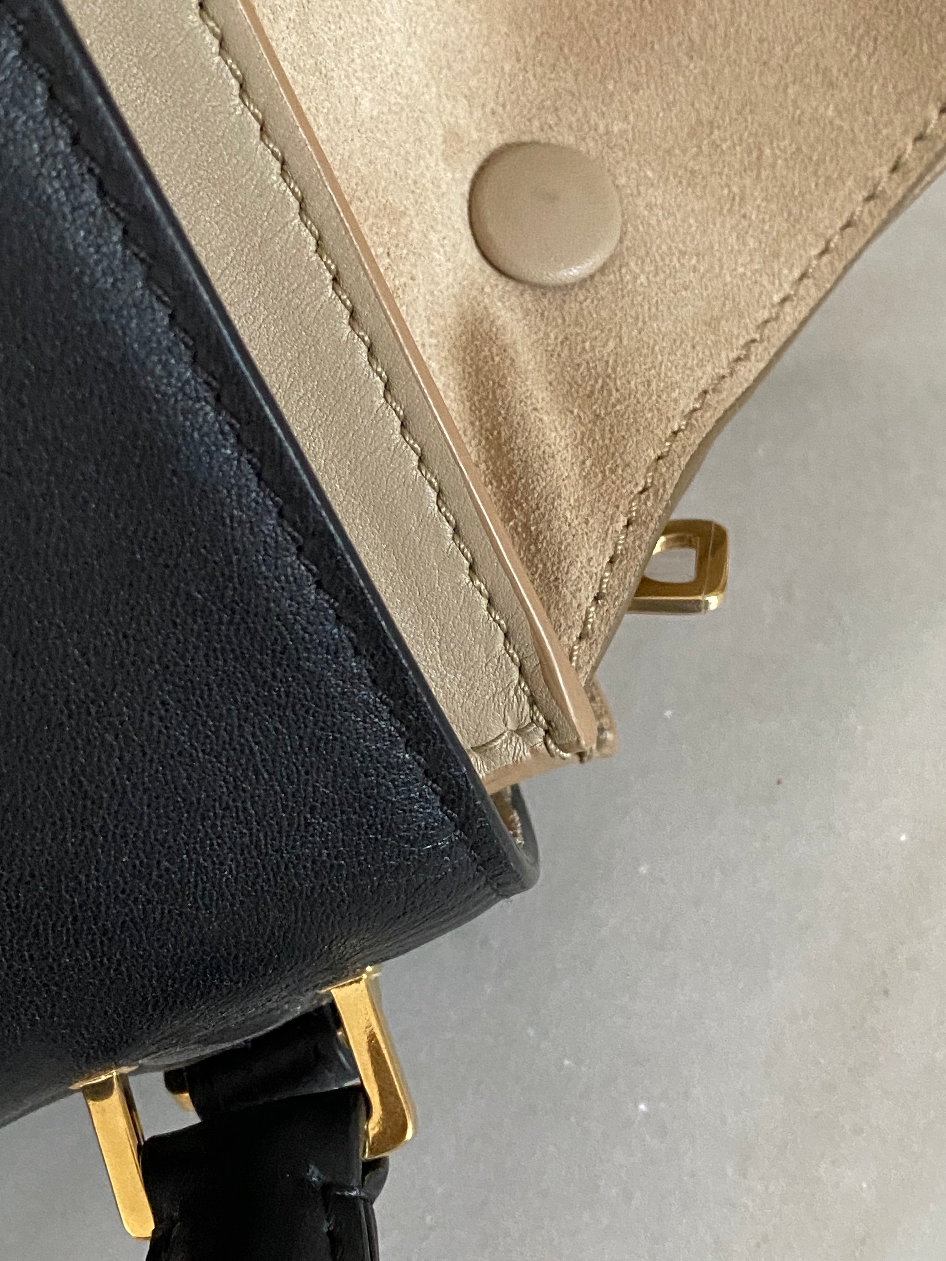 Celine Bicolor Trapeze Bag