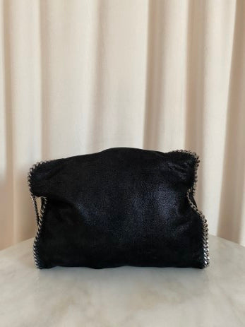 Stella Mccartney Black Falabella Fold Over Bag