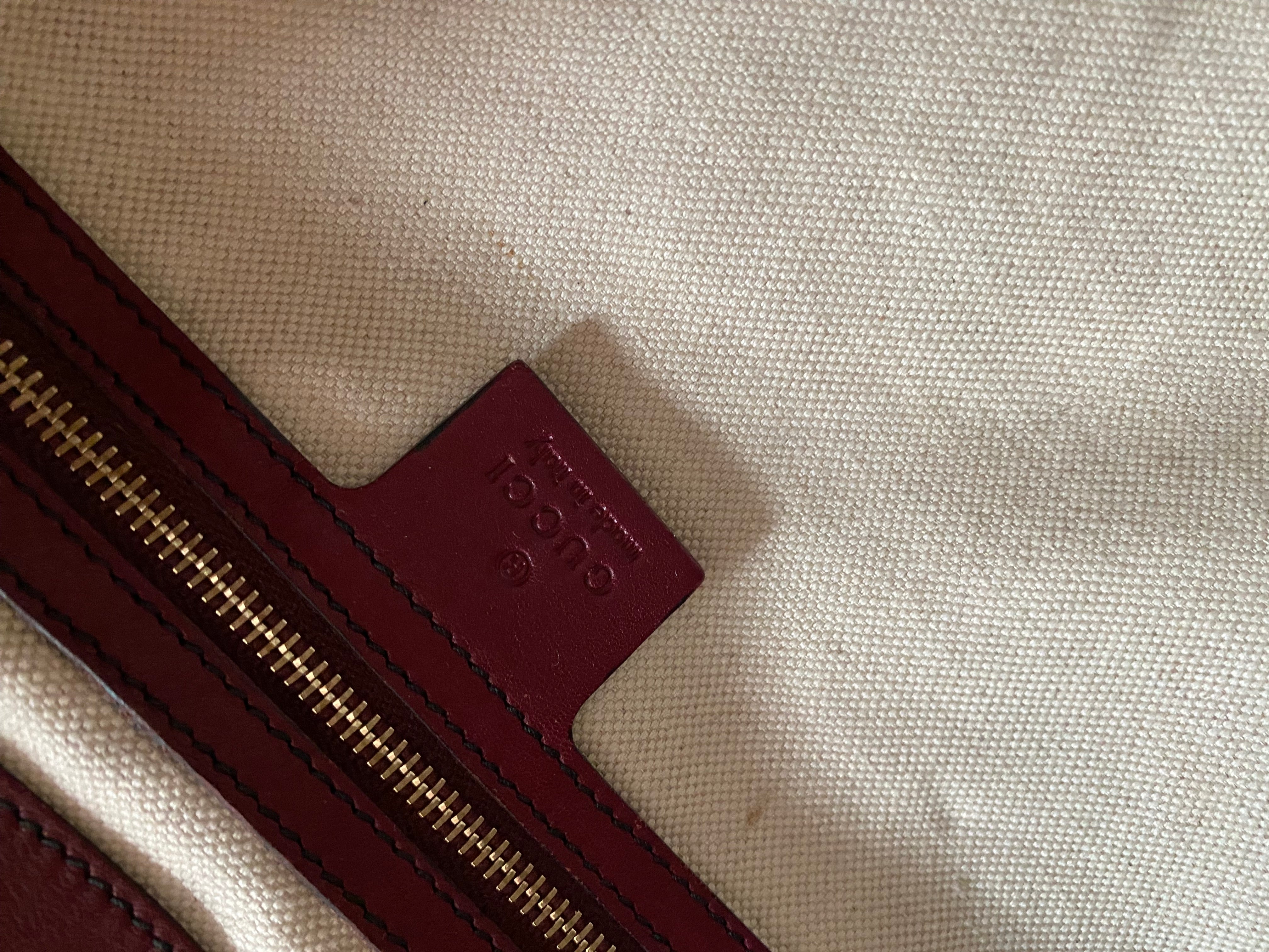 Gucci Burgundy Microguccissima Emily Large Bag