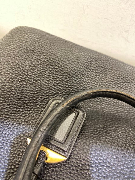 Prada Black Vitello Daino Tote Bag