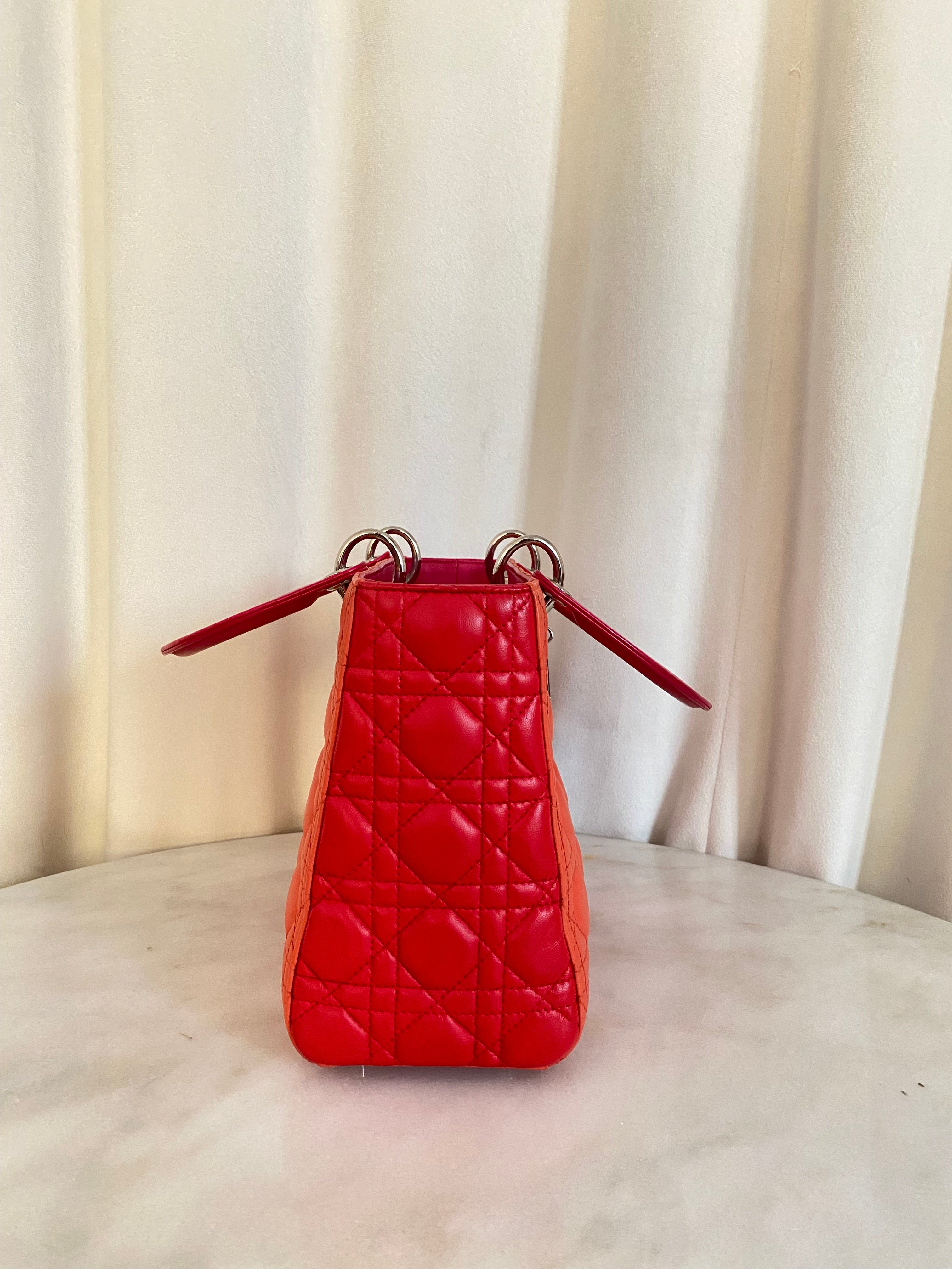 Christian Dior Bicolor Lady Dior Medium Bag