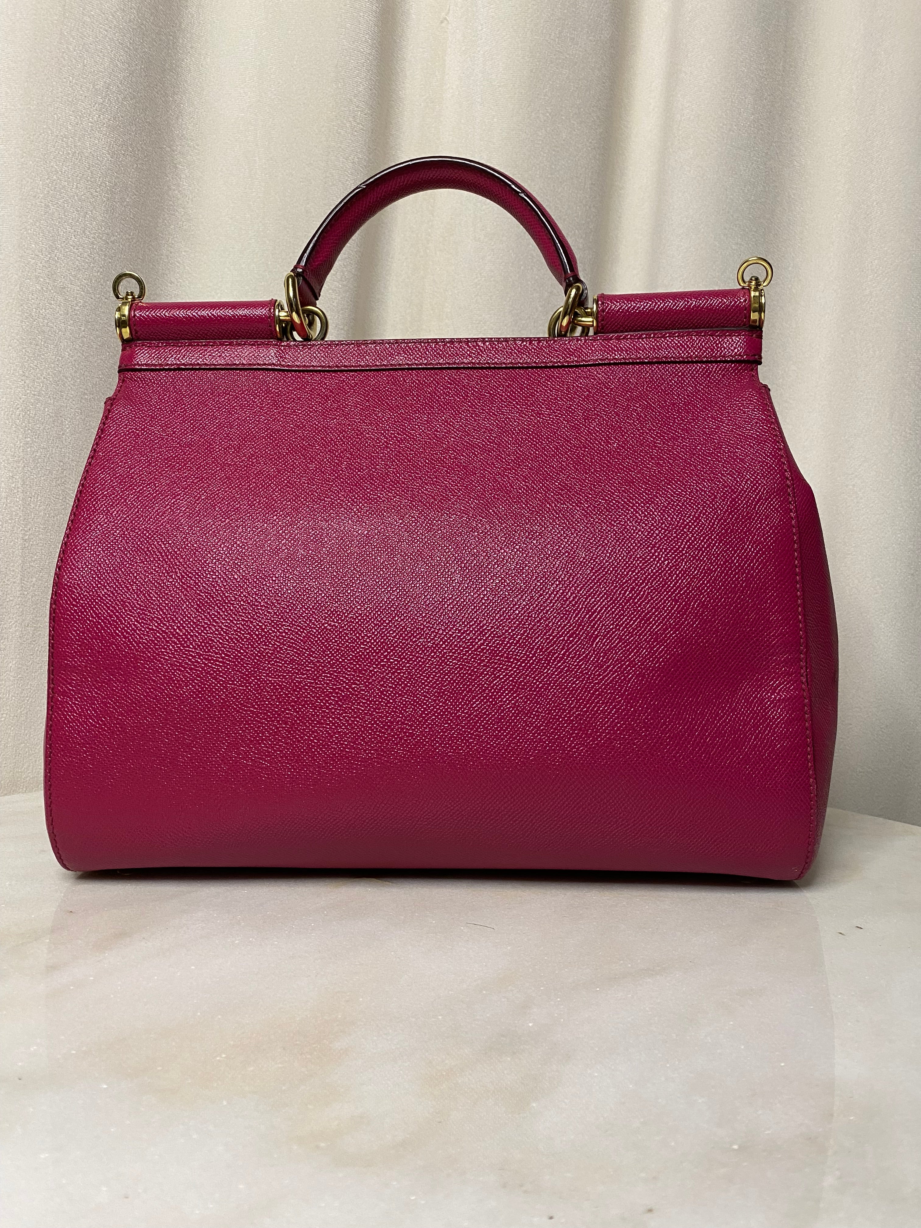 Dolce & Gabbana Hot Pink Sicily Large Bag