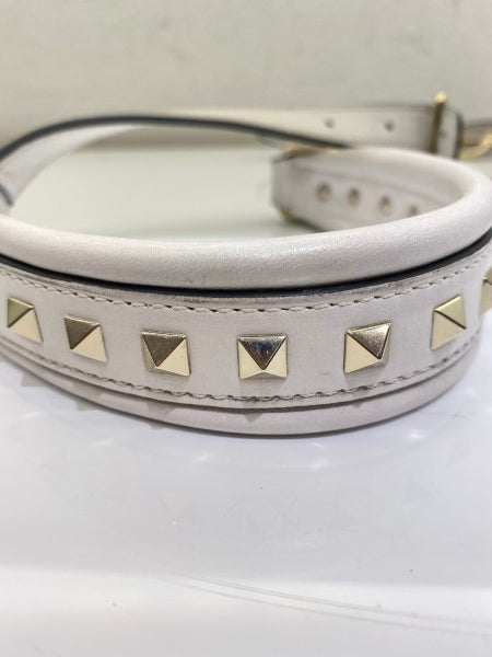 Valentino White VLTN Spike Rockstud Bag