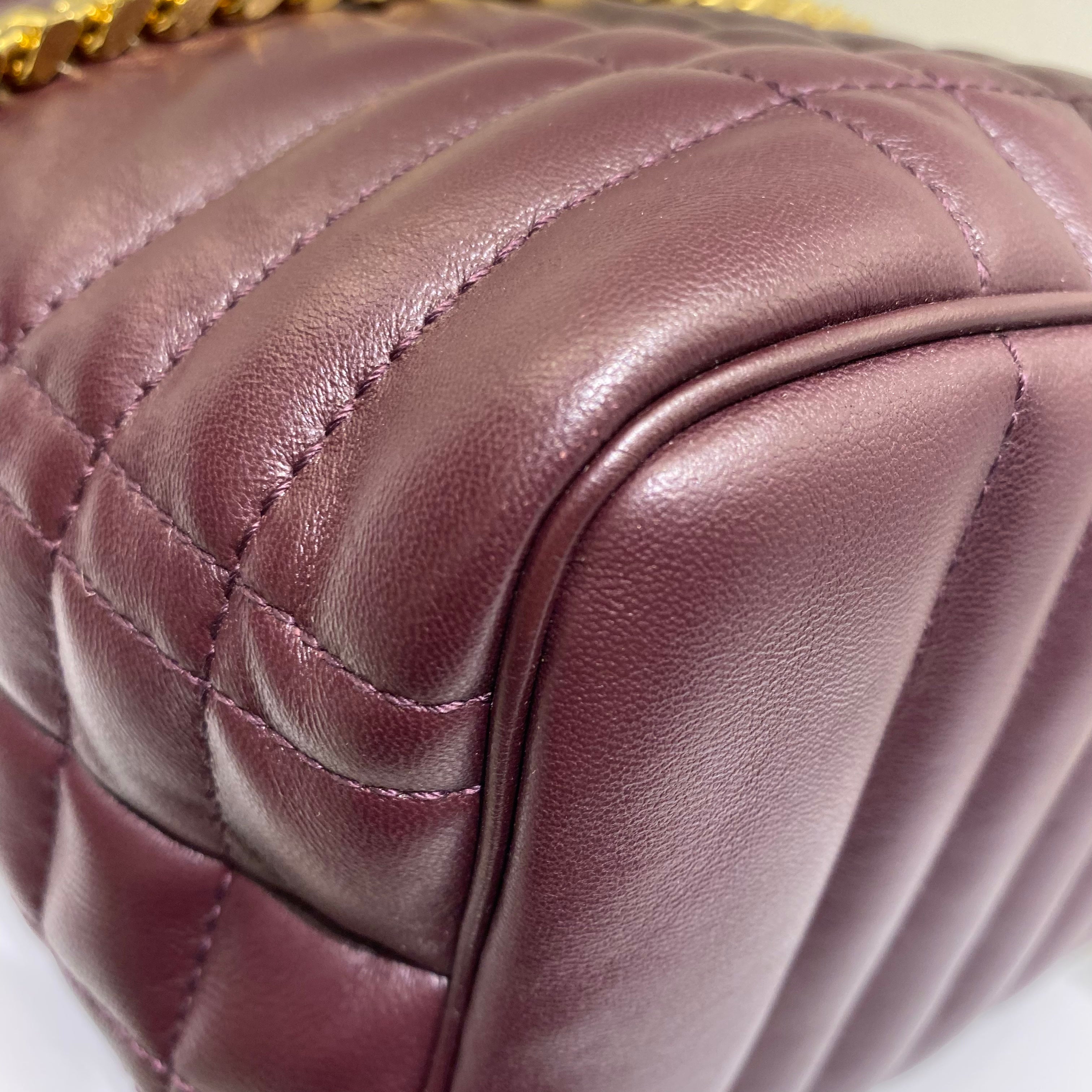 Burberry Burgundy Lola Bucket Bag