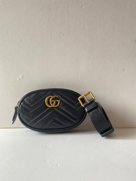 Gucci Black Marmont Waist Bag