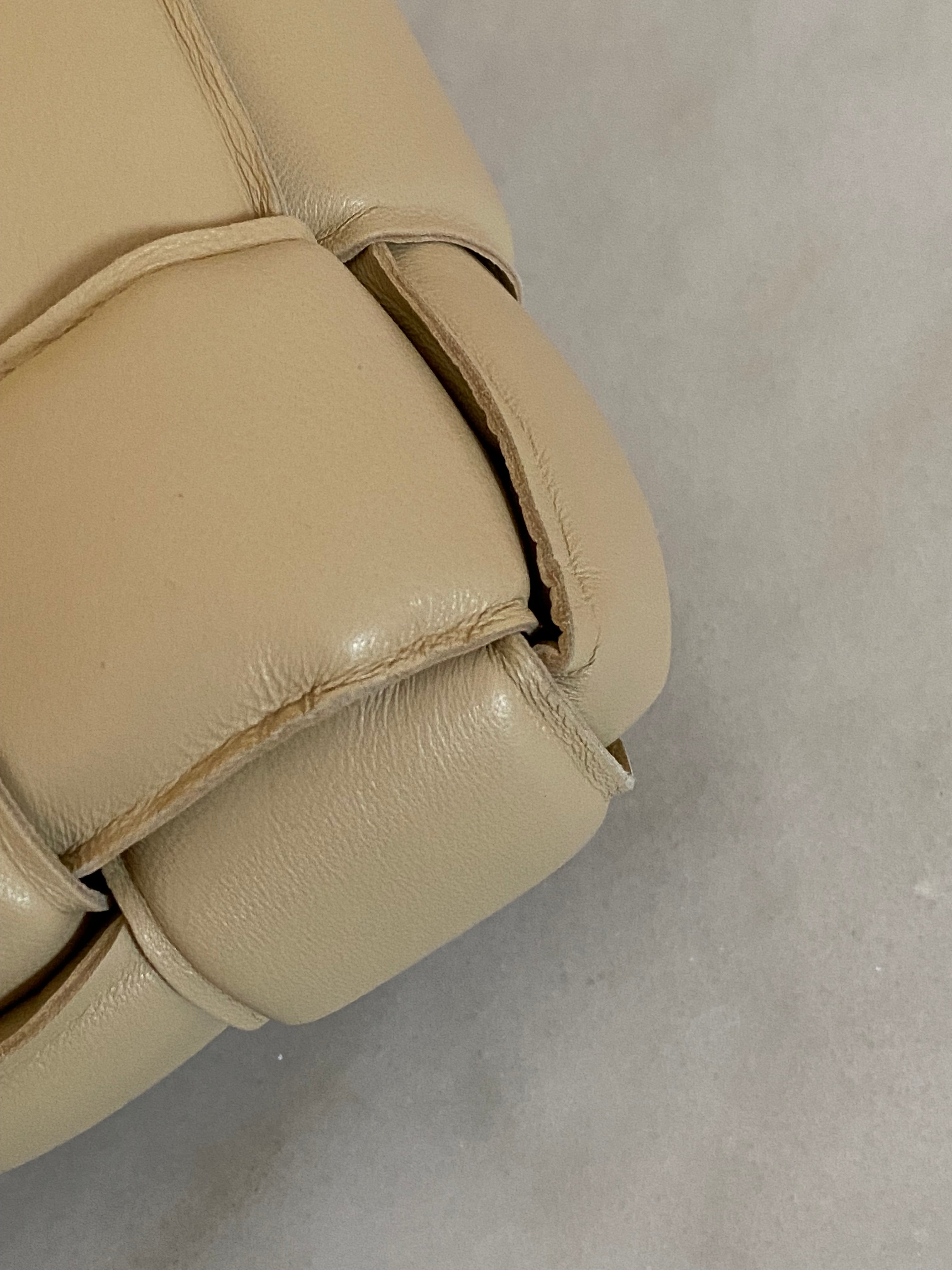 Bottega Veneta Beige Padded Cassette Crossbody Bag