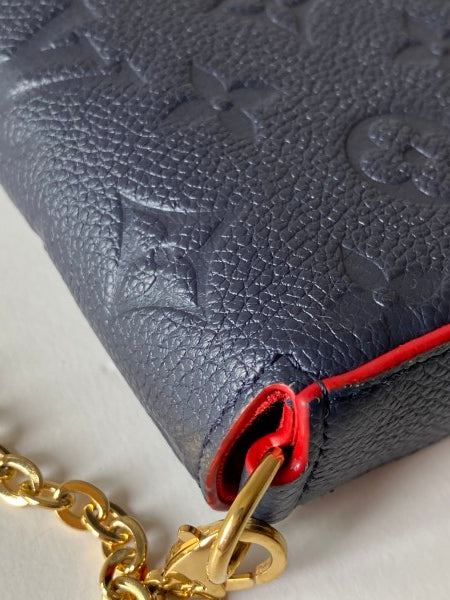 Louis Vuitton Navy Blue Monogram Empreinte Felicie Clutch