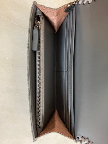 Stella Mccartney Grey Continental Falabella Long Wallet