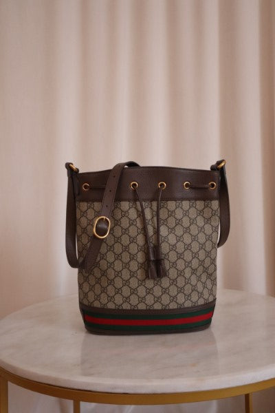 Gucci Bicolor Ophidia Bucket Crossbody Bag