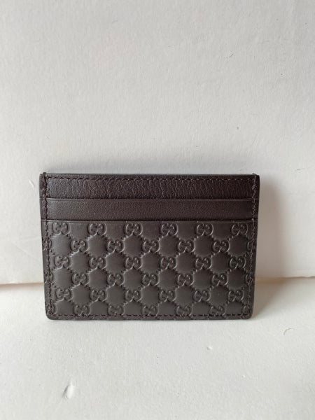 Gucci Brown Guccissima Card Holder