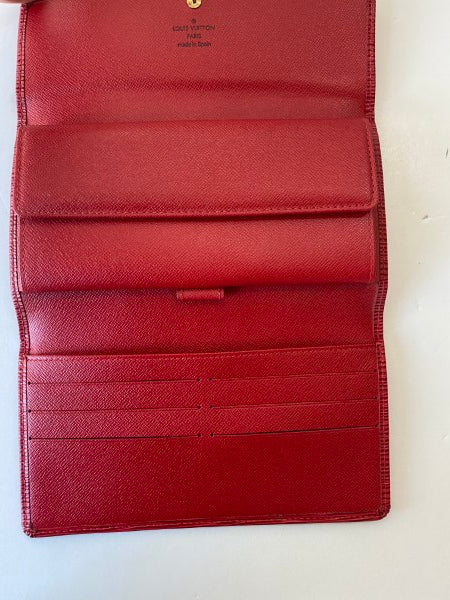 Louis Vuitton Red Long Wallet