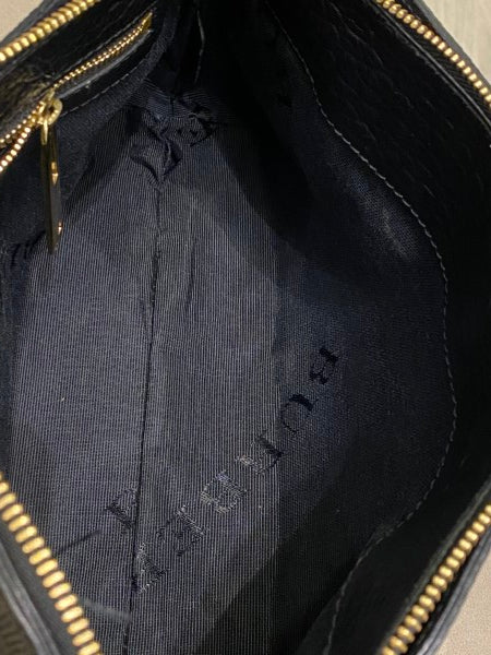 Burberry Black Embossed Signature Crossbody Bag