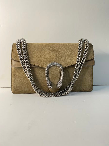 Gucci Beige Velvet Dionysus Bag