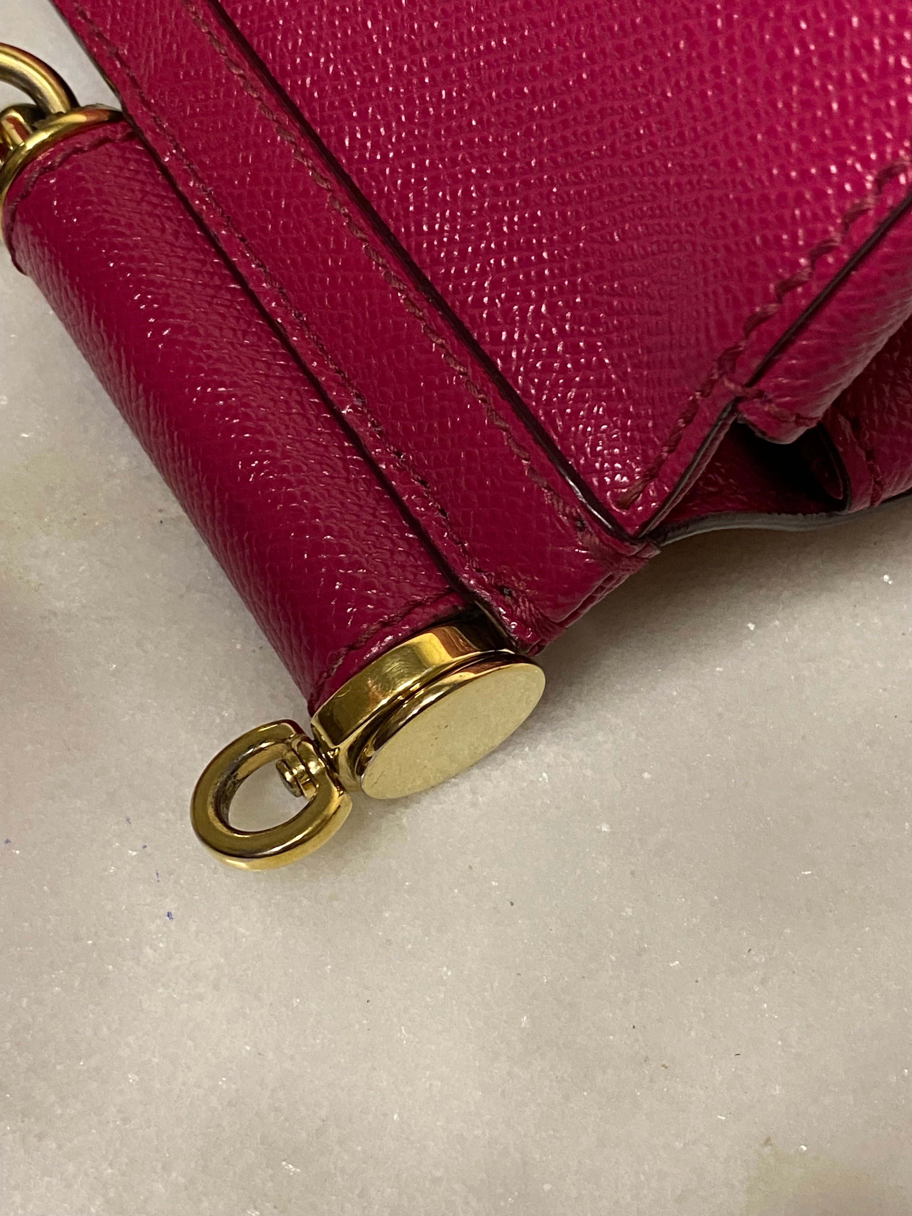 Dolce & Gabbana Hot Pink Sicily Large Bag