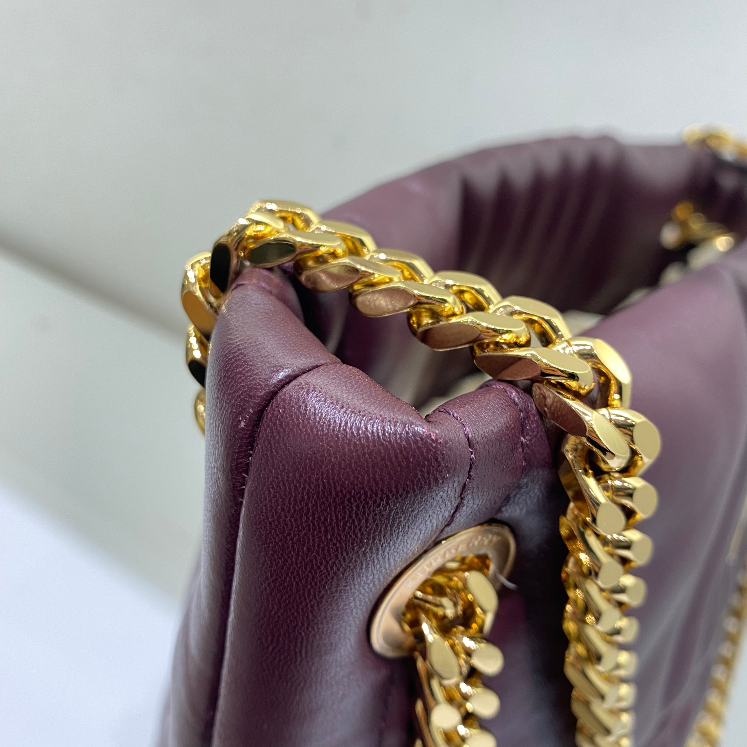 Burberry Burgundy Lola Bucket Bag