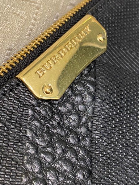 Burberry Black Embossed Signature Crossbody Bag